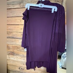 R&M Richards Deep Purple Dress Ensemble